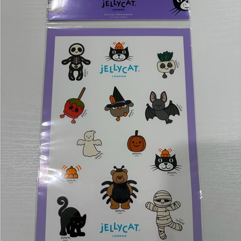 Authentic Jellycat Assorted Character Sticker Packs - Picture 4 of 5